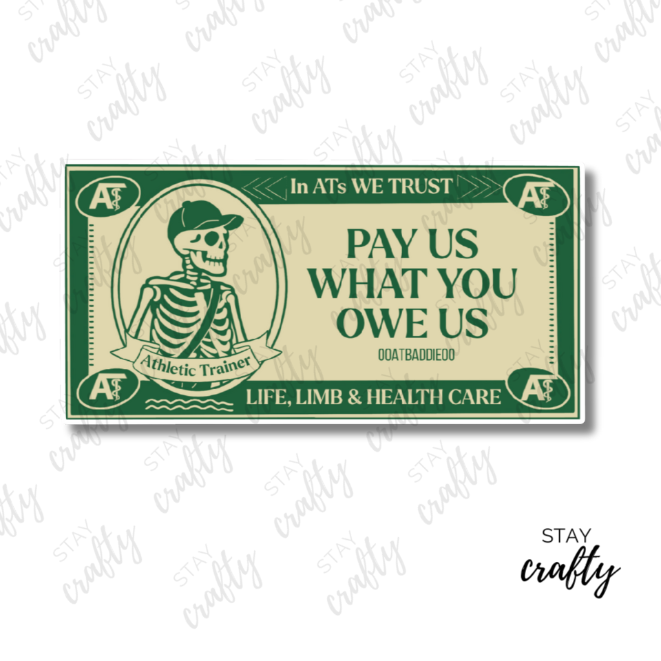 Pay us what you owe us- Sticker