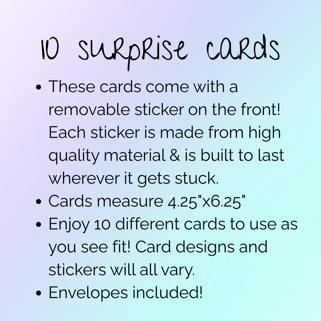 10 Surprise Cards- Card