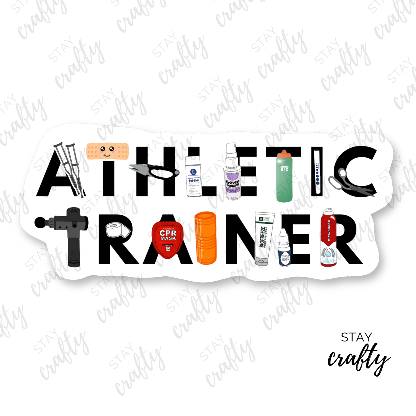 AT w/Supplies - Magnet or Sticker