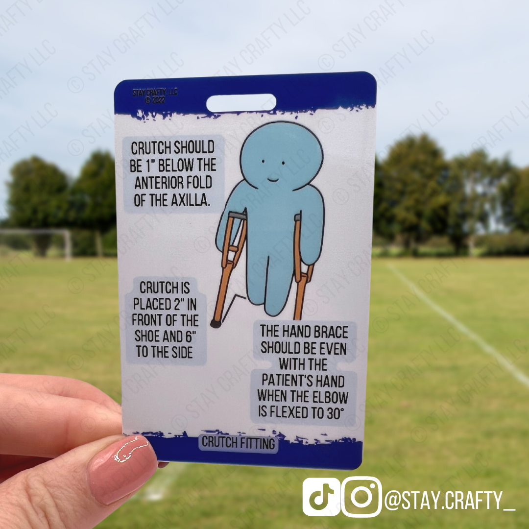 Helmet/Crutch Fitting Badge Card