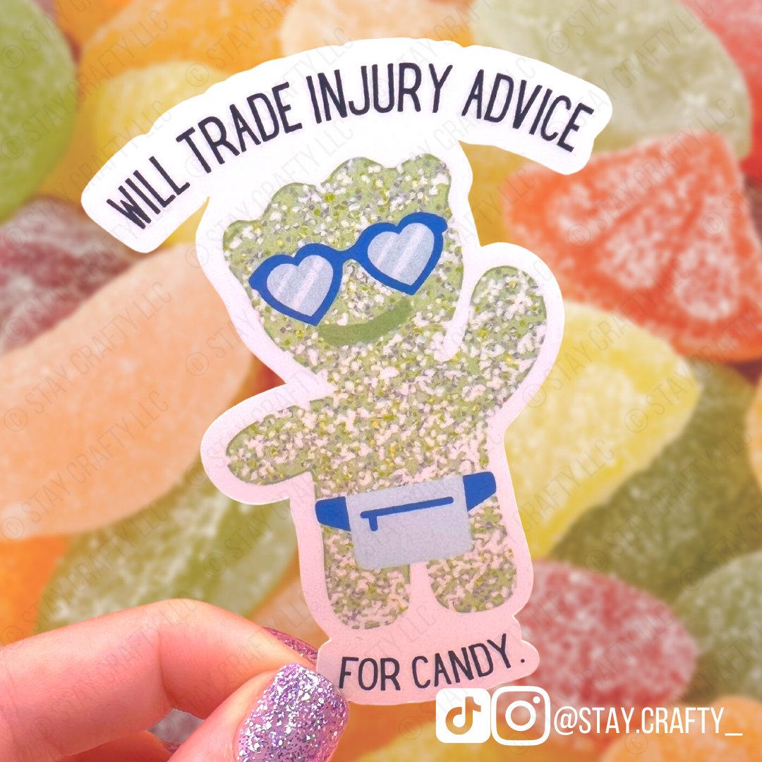 Will Trade injury Advice for Candy - Sticker