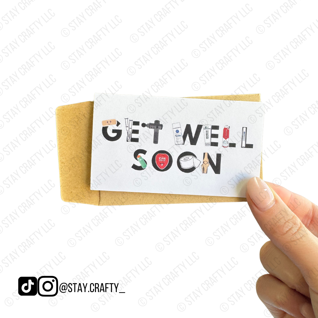 Get Well Soon Card - Mini Card