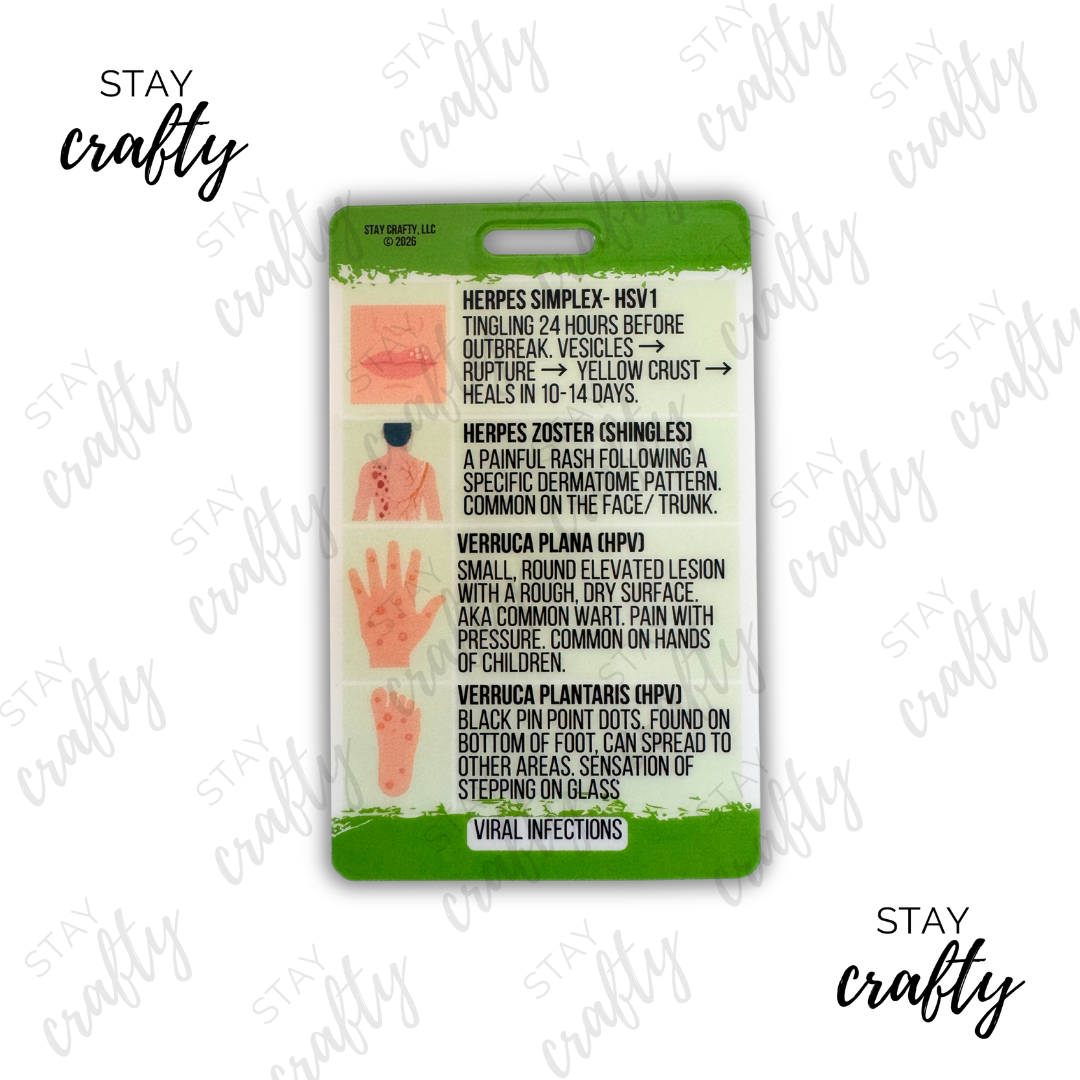 New! Viral Skin Infections Badge Card