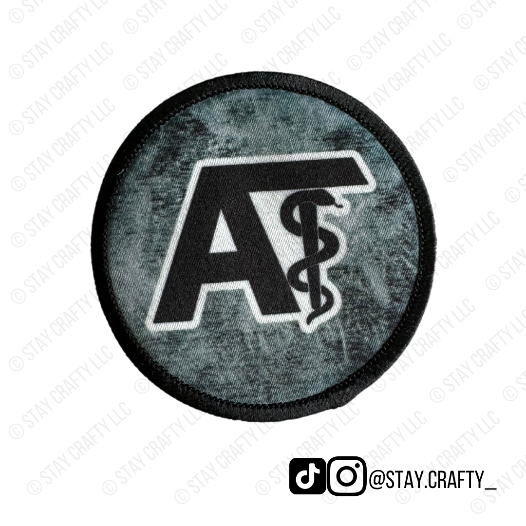 Dark Gray Circle AT- Patch