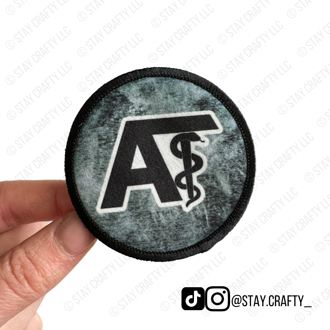 Dark Gray Circle AT- Patch