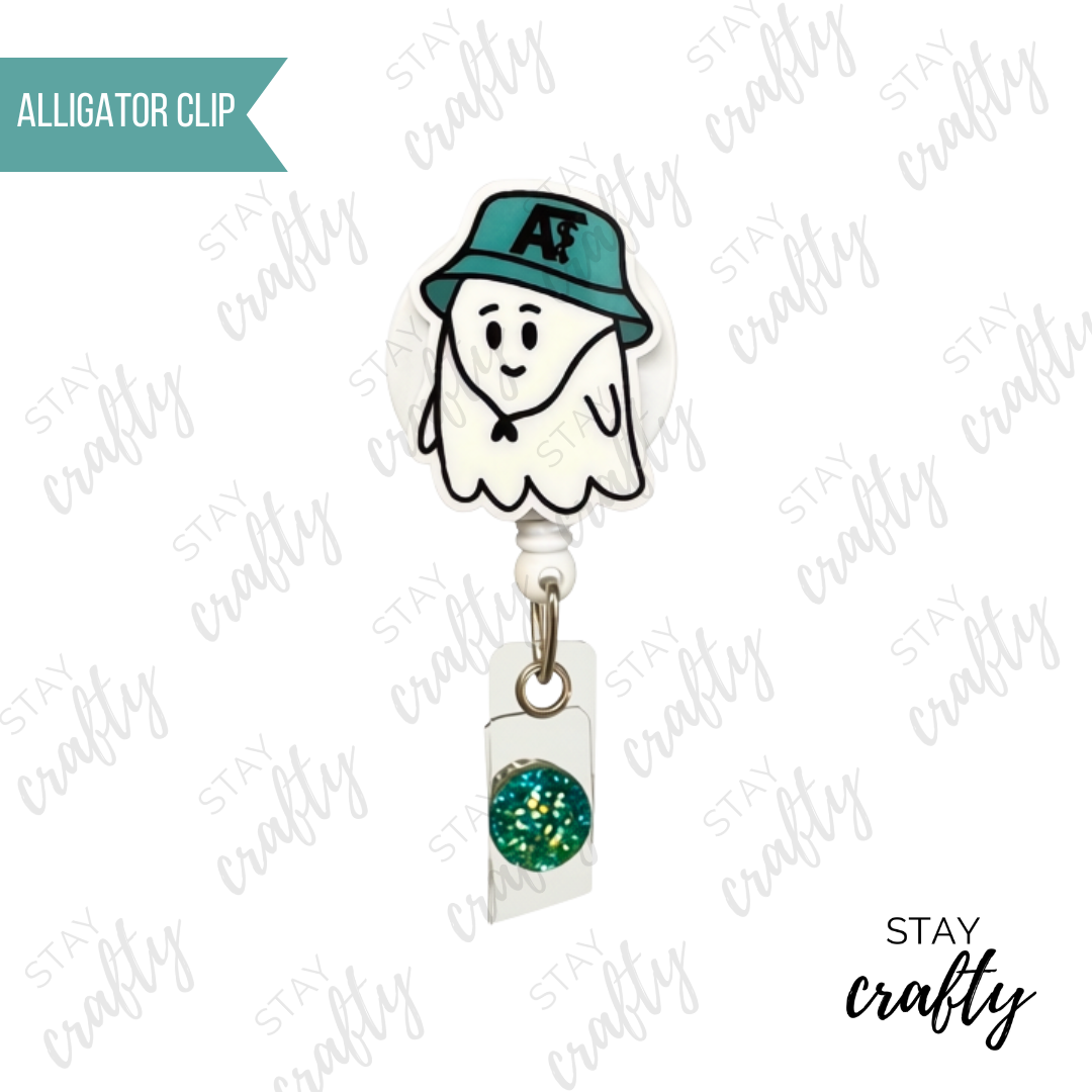 Bucket Hat Boo Boo Crew Ghostie Badge Reel