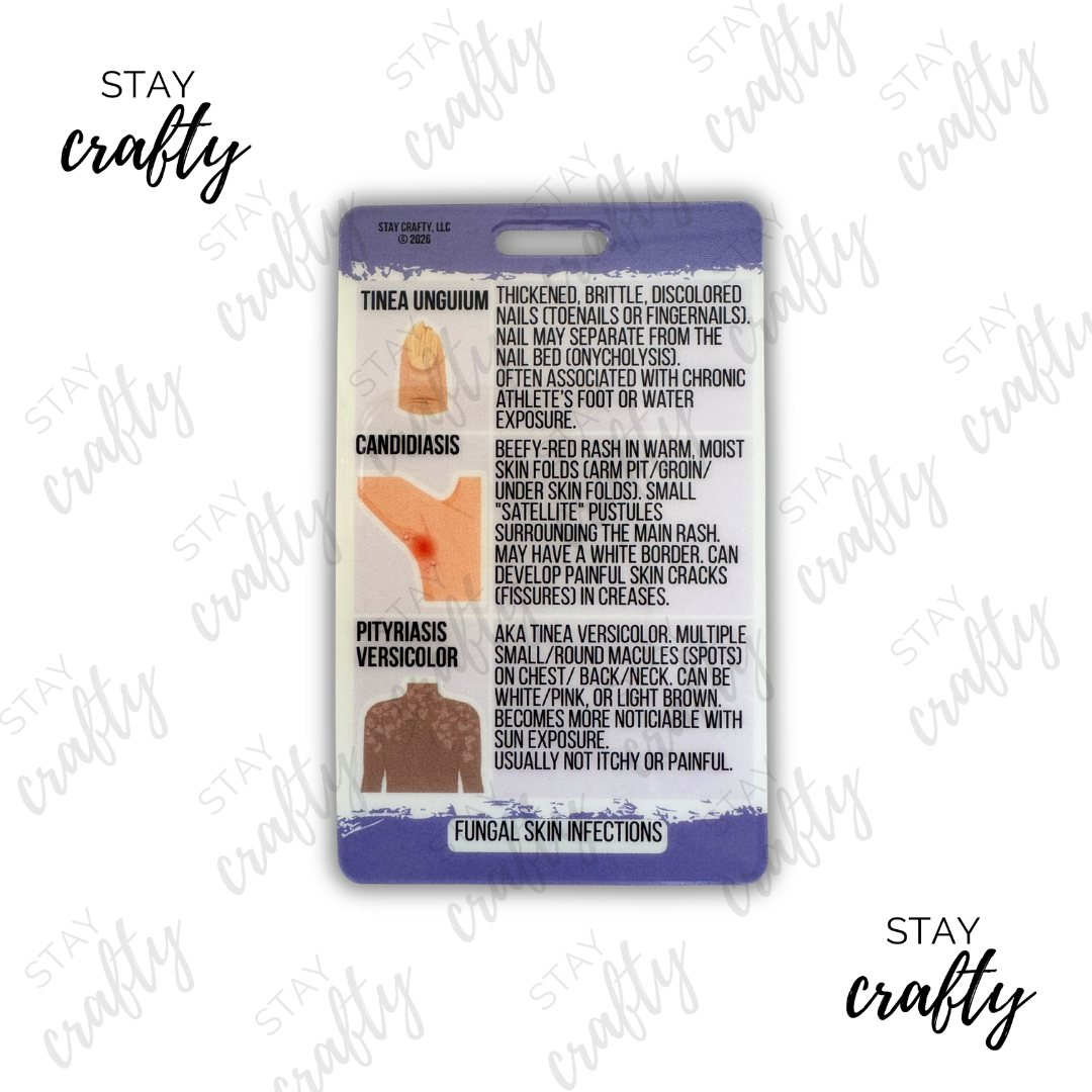 New! Fungal Skin Infections Badge Card
