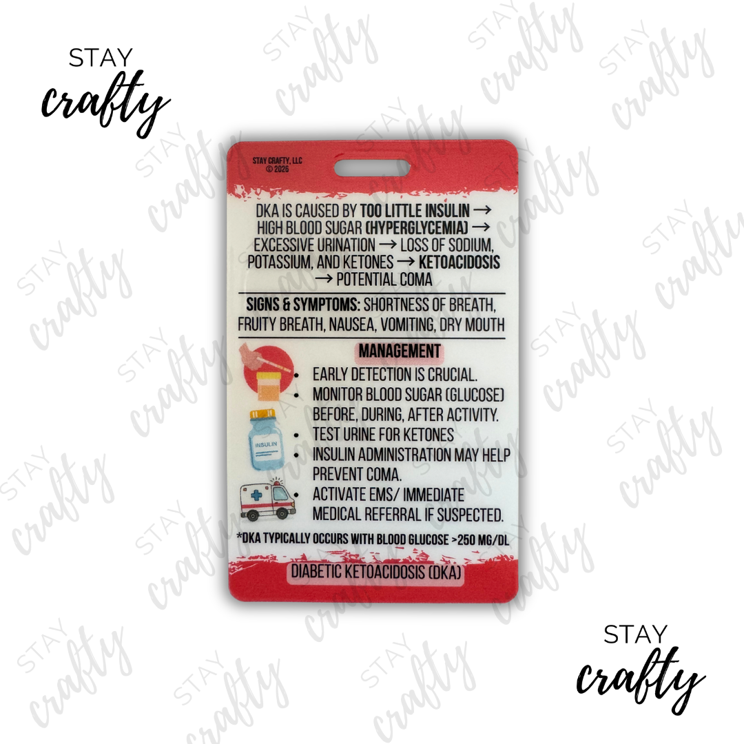 New! Diabetes Badge Card