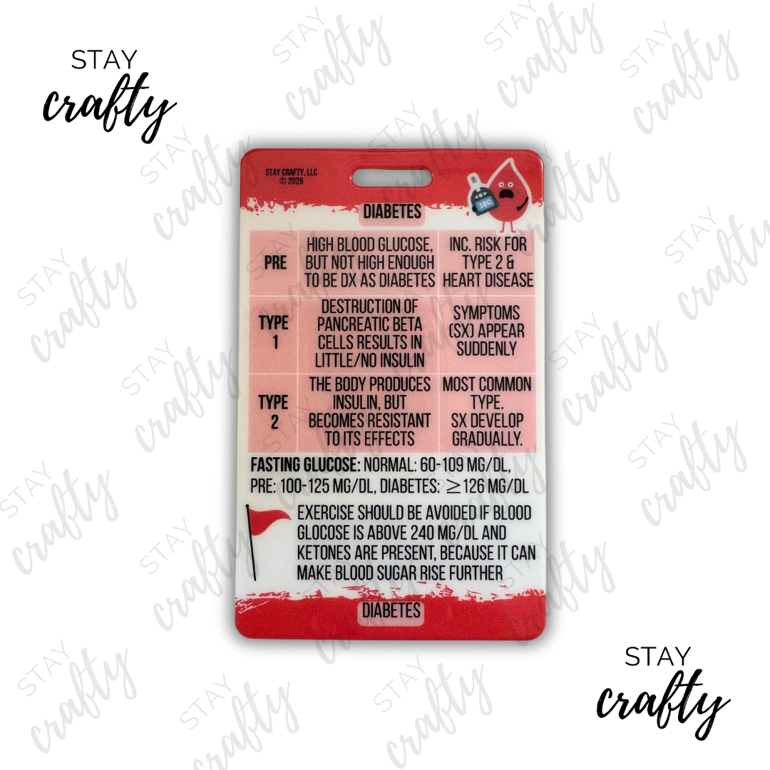 New! Diabetes Badge Card