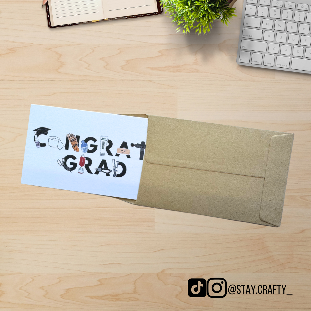 New! Congrats Grad Card - Mini Card