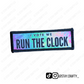 Tie Dye I Vote we run the Clock- Patch