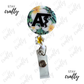 Green/Yellow Summer AT- Alligator Clip Badge Reel