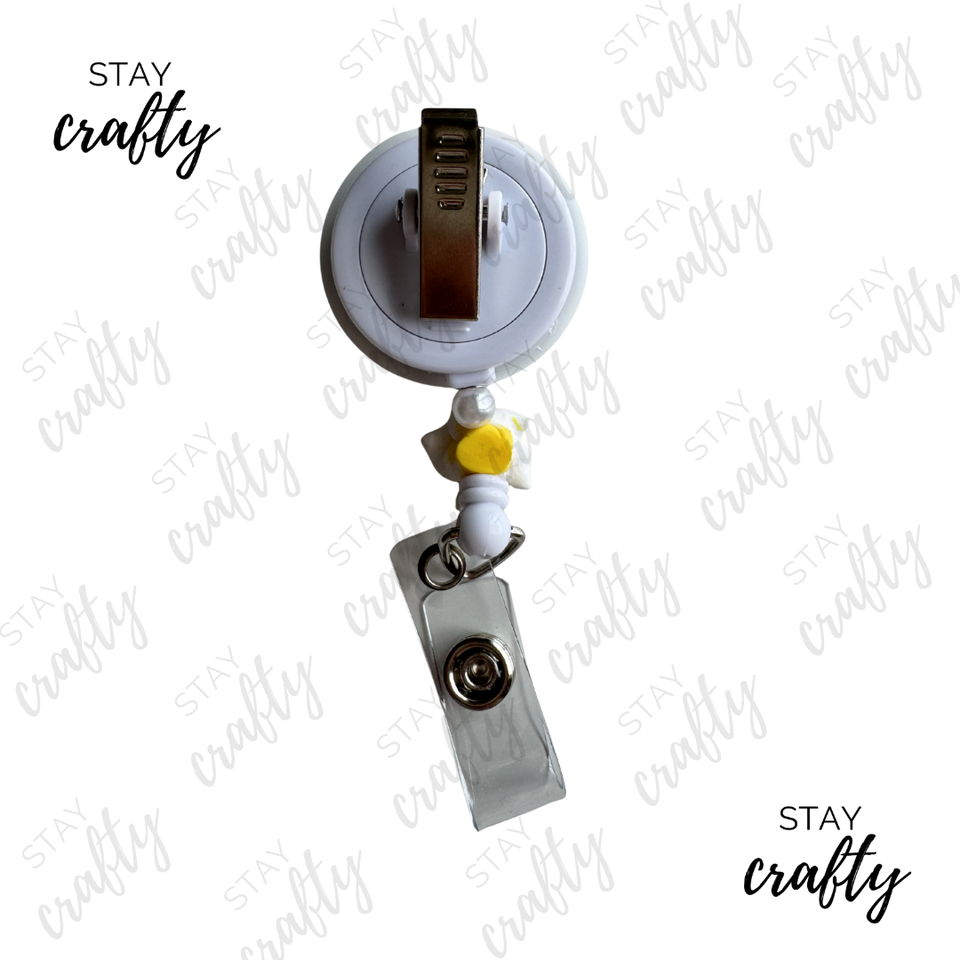 Green/Yellow Summer AT- Alligator Clip Badge Reel