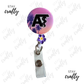Soft Ombre_Summer AT- Alligator Clip Badge Reel