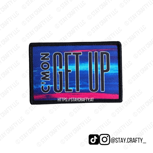 Pink/blue C'mon Get Up- Patch