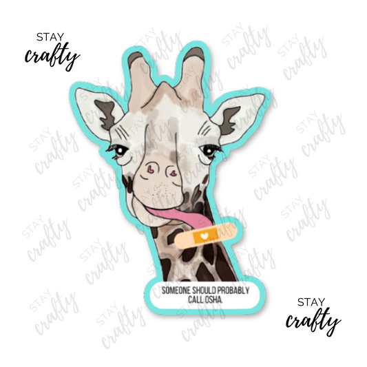 OSHA Giraffe- Sticker