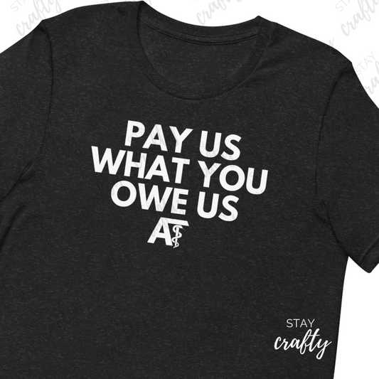 Pay us what you owe us- Unisex fit Shirt