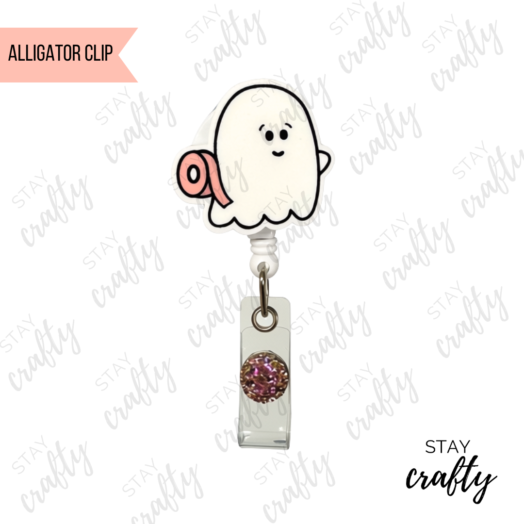 Tape Boo Boo Crew Ghostie Badge Reel