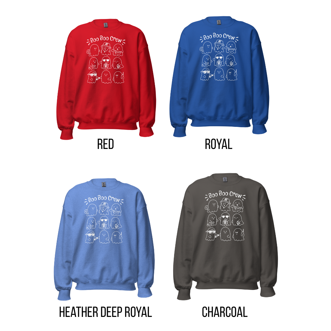 Unisex Fit: Boo Boo Crew Crewneck/ Sweatshirt