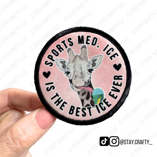 Giraffe Sports Med. Ice is the Best- Patch