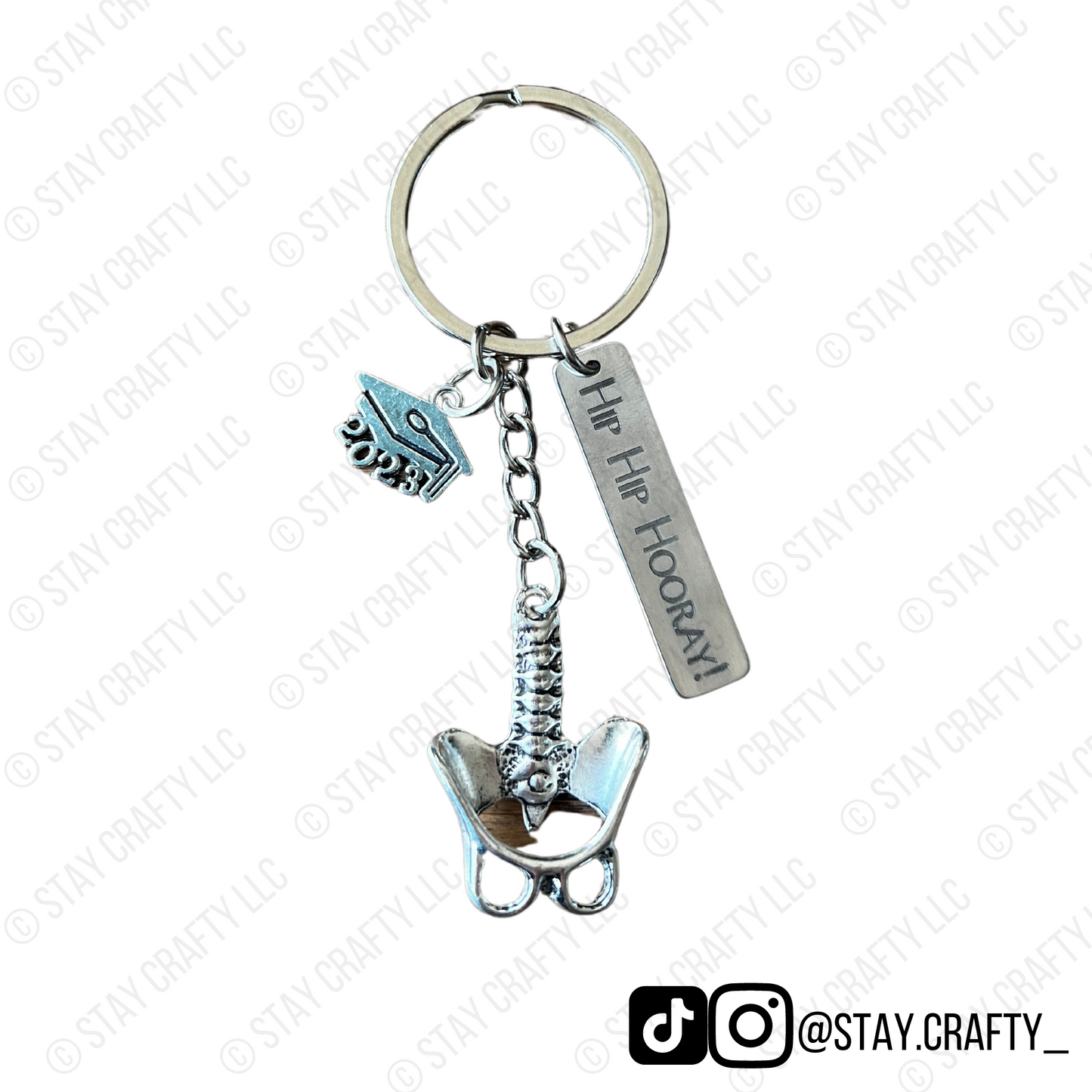 Hip Hip Hooray - Keychain