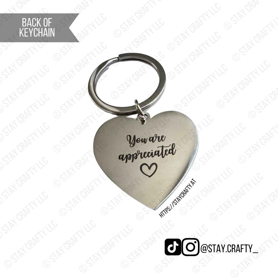 AT heart keychain