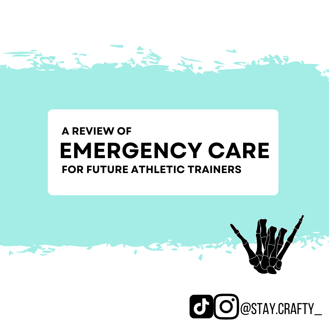 A Review of Emergency Care For Future Athletic Trainers- Notebook