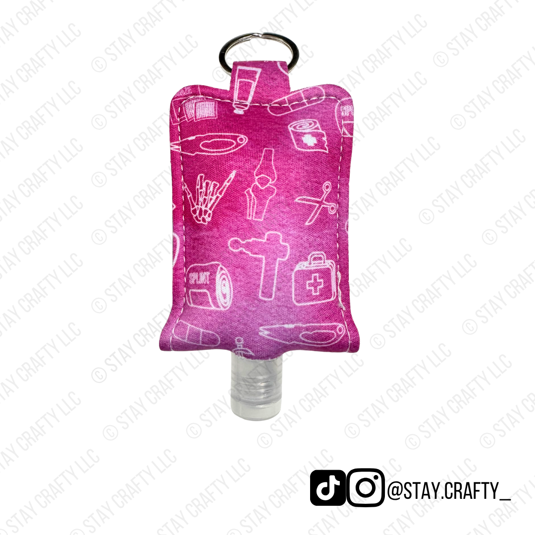 Pink Ombre Hand Sanitizer Holder