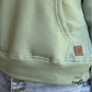 Your Energy is a Luxury Item- Women's Cropped Quarter Zip Pull Over w/ Pocket & Hood