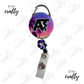 Vibrant Ombre Summer AT- Carabiner Badge Reel