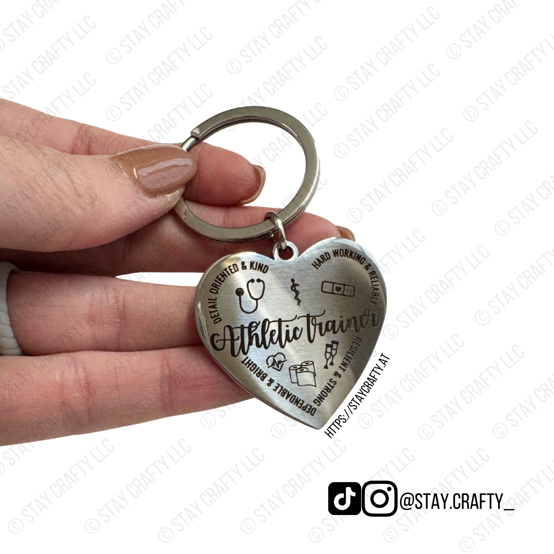 AT heart keychain