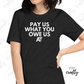 Pay us what you owe us- Unisex fit Shirt