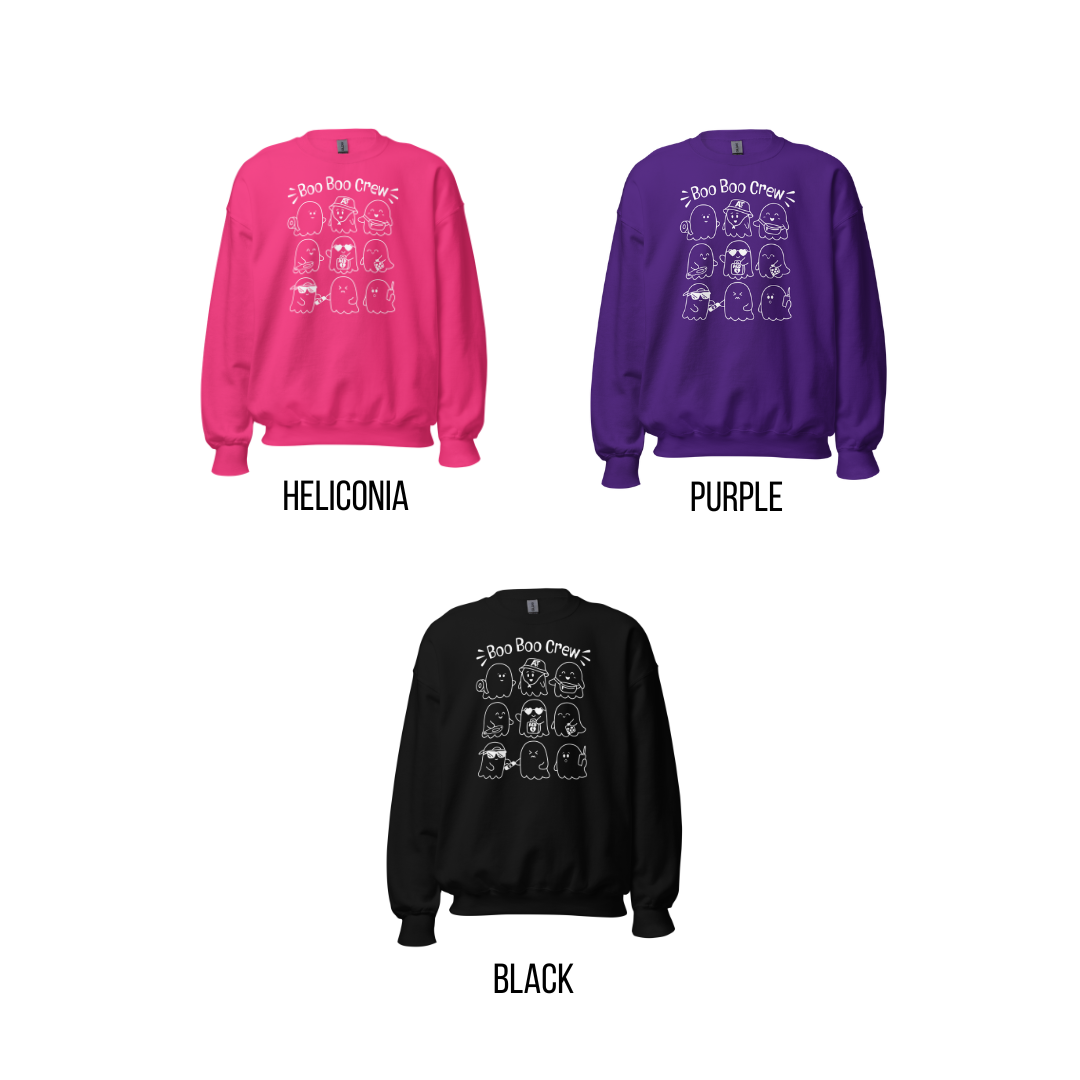 Unisex Fit: Boo Boo Crew Crewneck/ Sweatshirt
