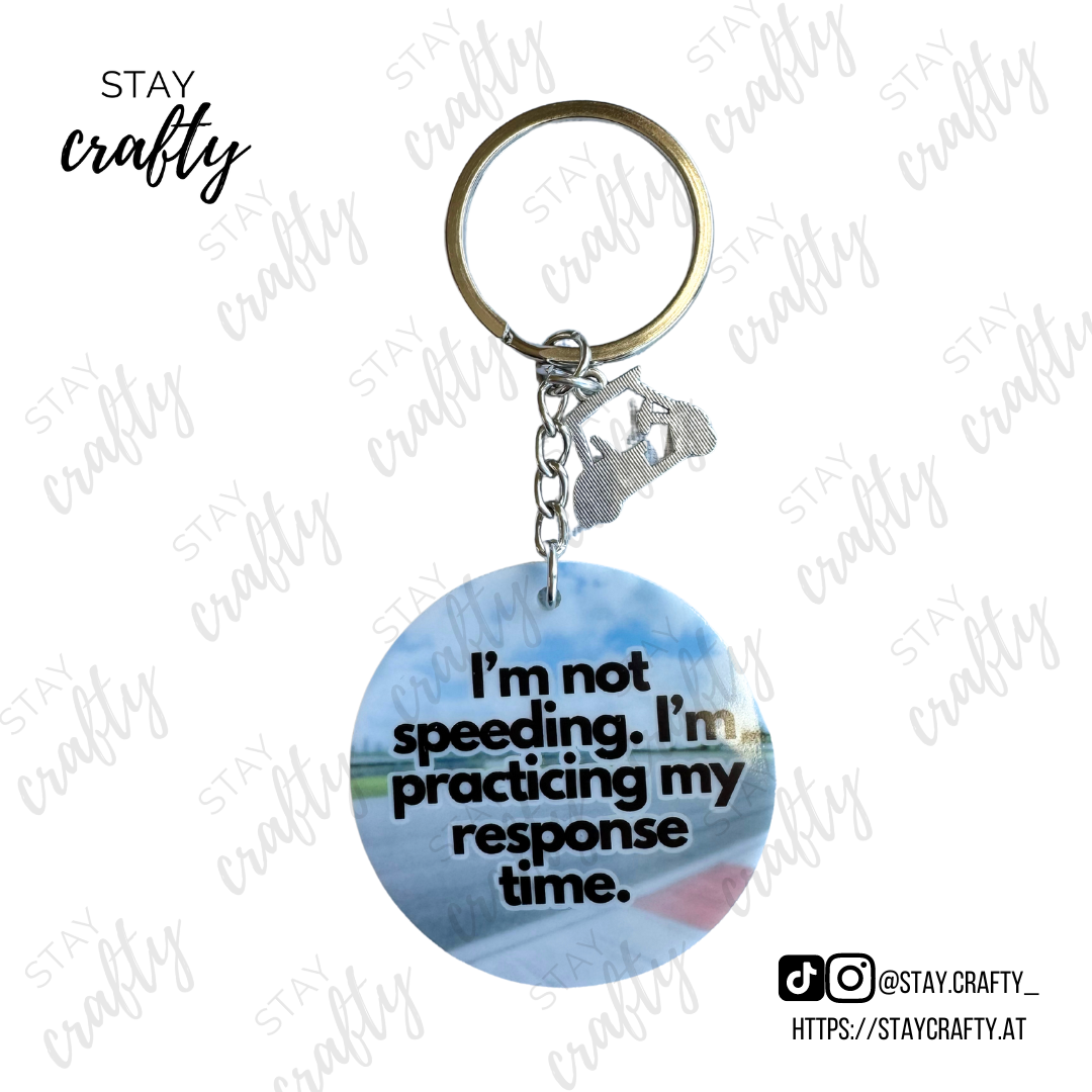 I'm Not Speeding, Golf Cart- Keychain