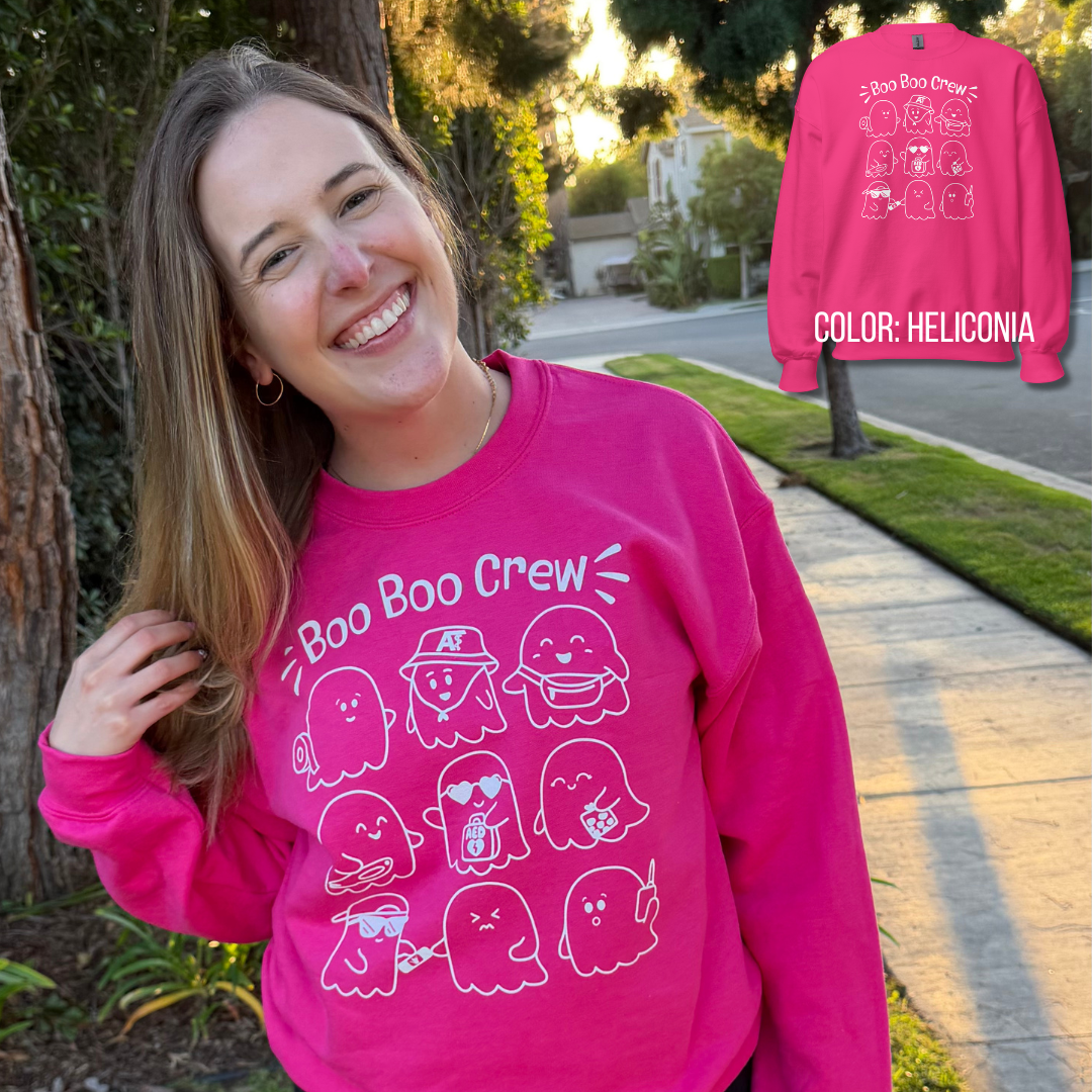 Unisex Fit: Boo Boo Crew Crewneck/ Sweatshirt