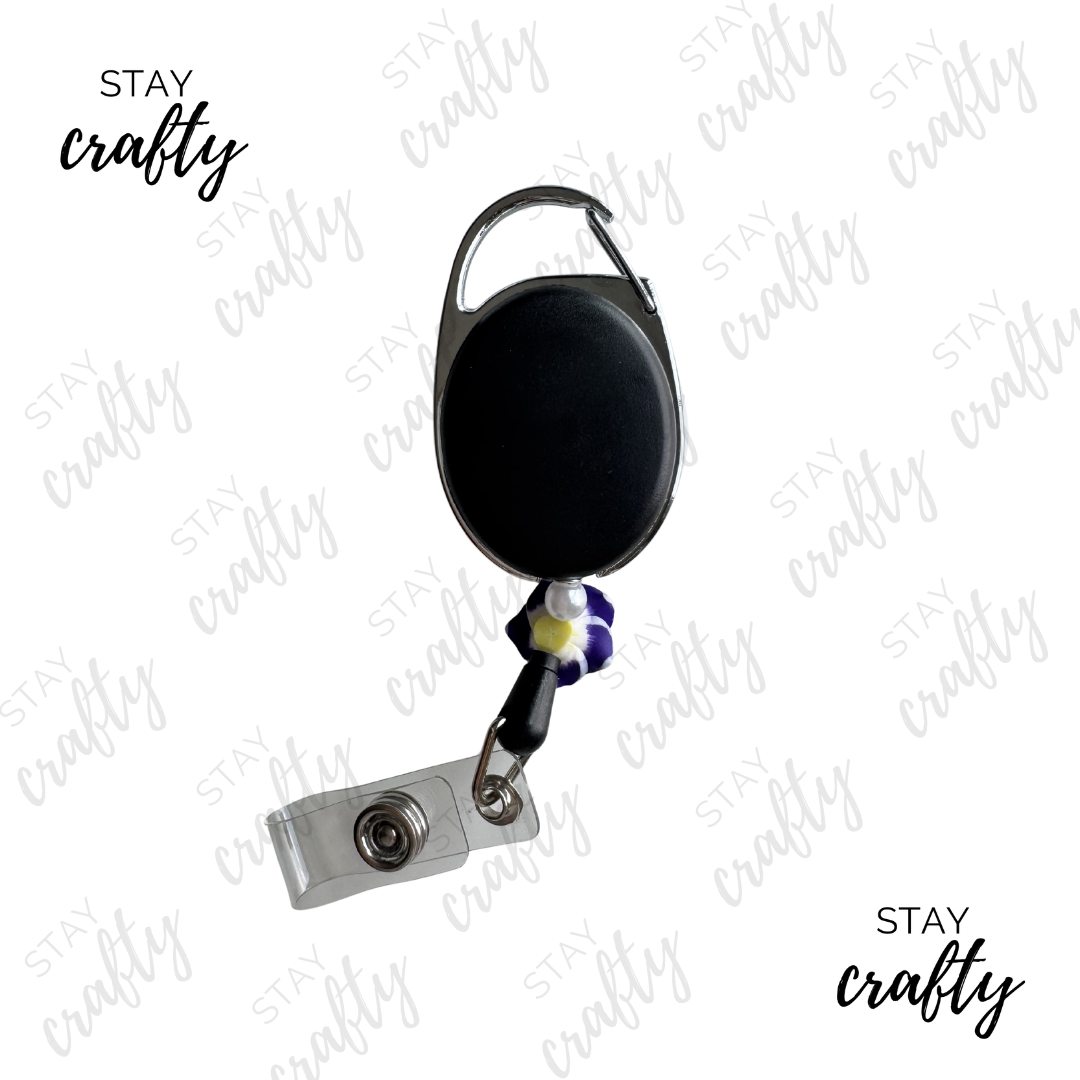 Vibrant Ombre Summer AT- Carabiner Badge Reel