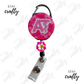 Hot Pink Summer AT- Carabiner Badge Reel