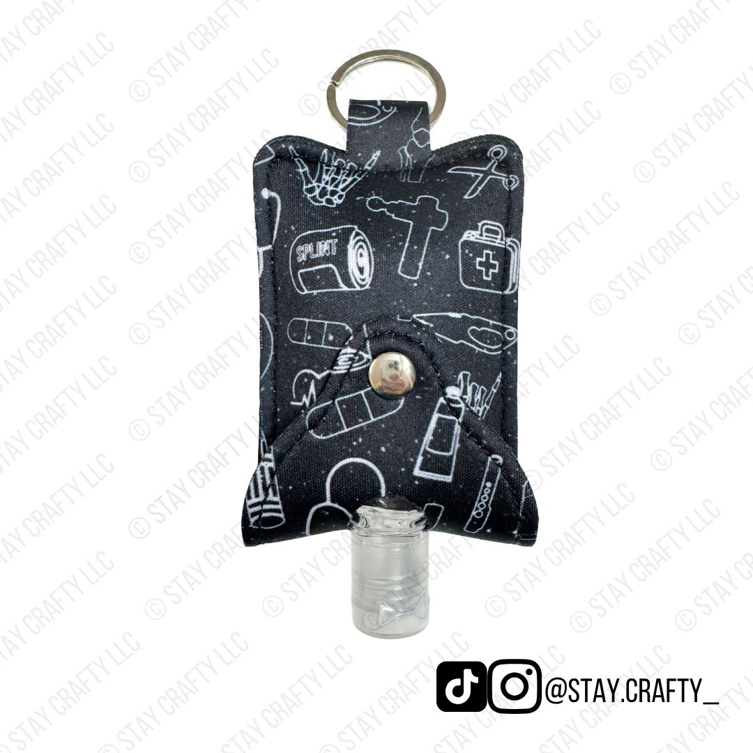 Black Speckle Hand Sanitizer Holder
