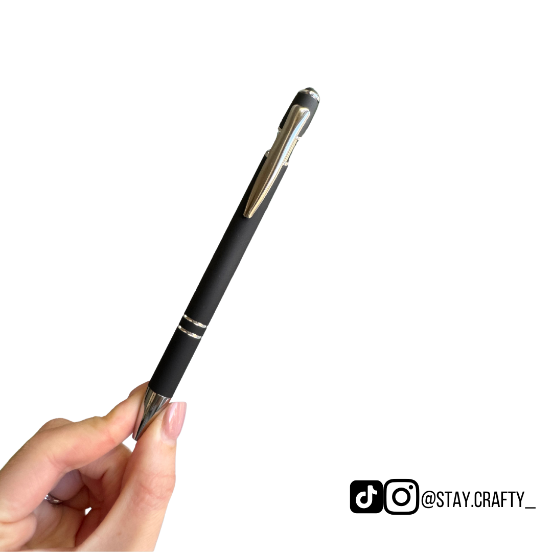 Black Sports Medicine Pen w/ Stylus