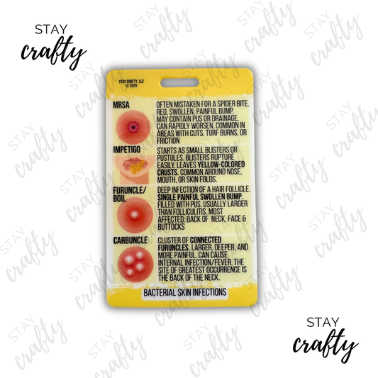 New! Bacterial Skin Infections Badge Card