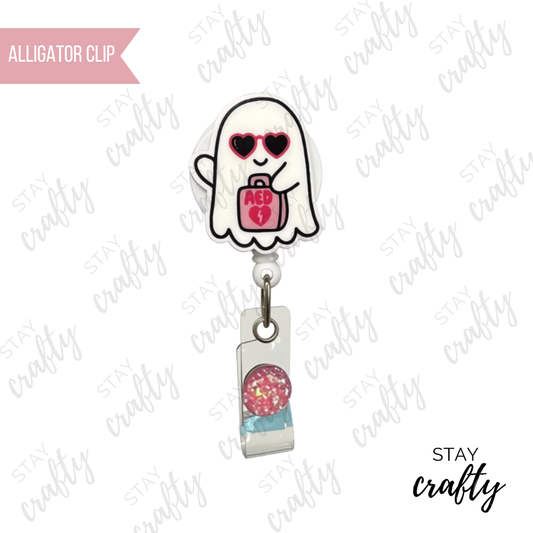 AED Boo Boo Crew Ghostie Badge Reel