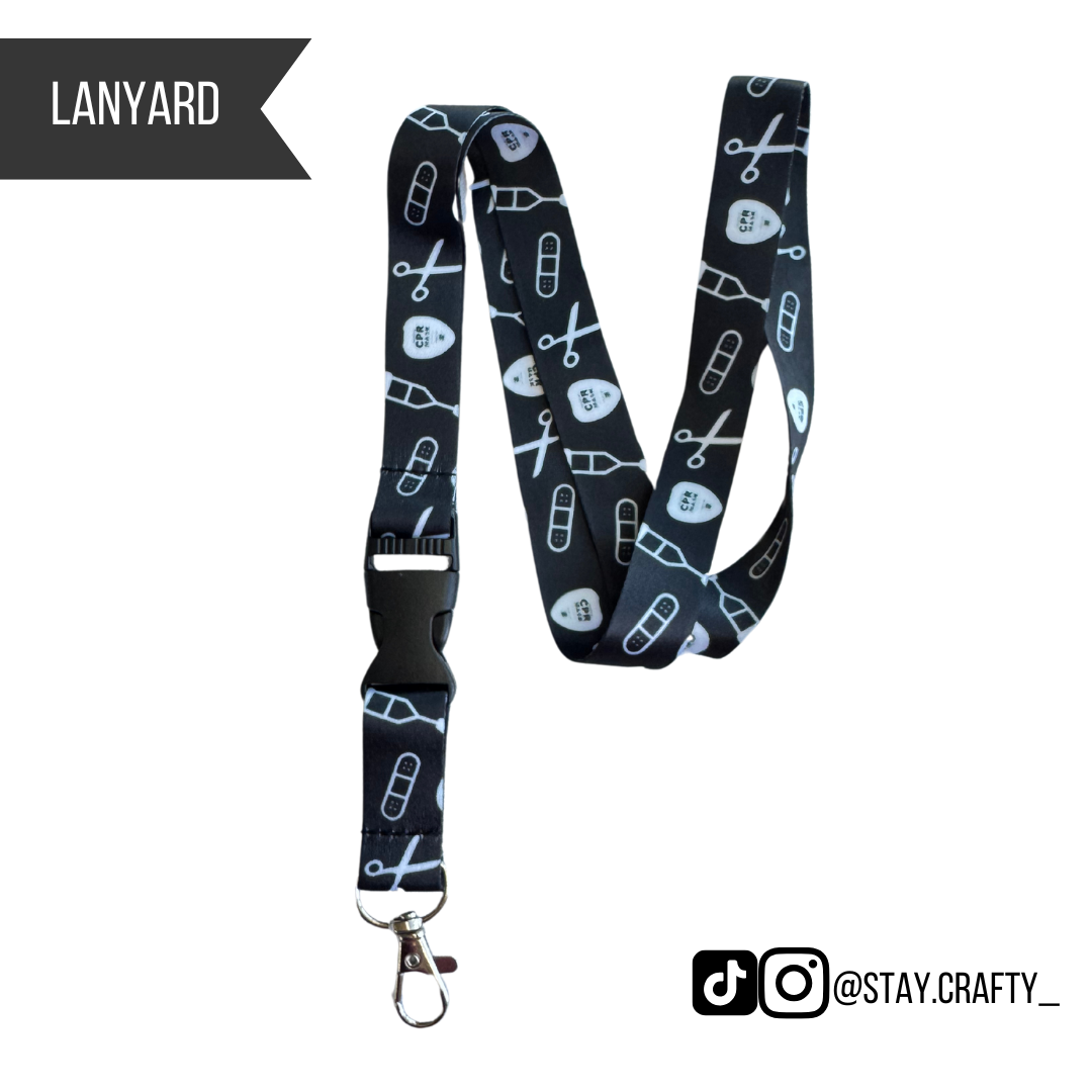 Lanyard with Athletic Trainer Supplies Design