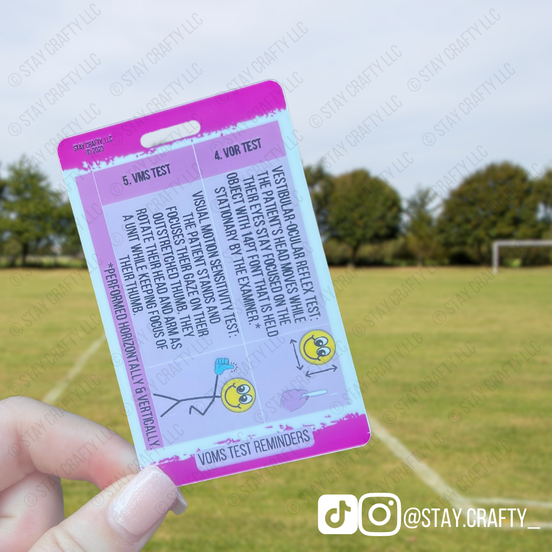 VOMS Test Reminders Badge Card