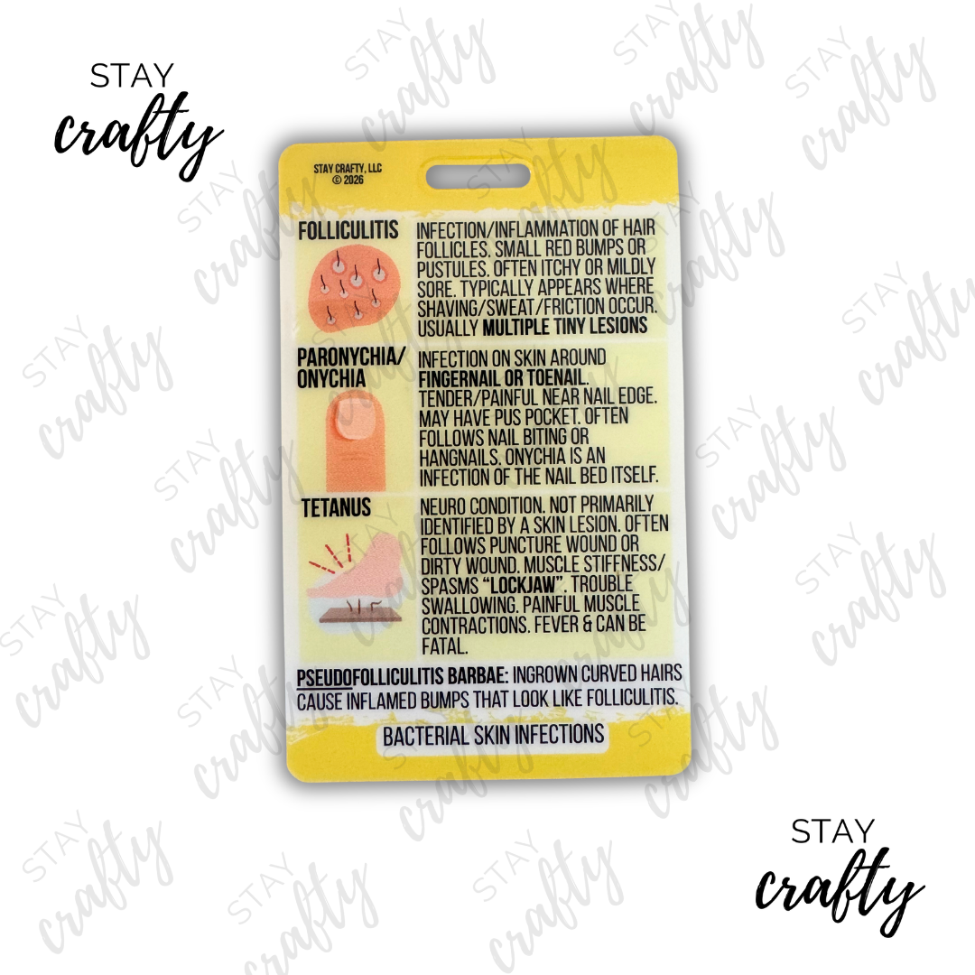 New! Bacterial Skin Infections Badge Card