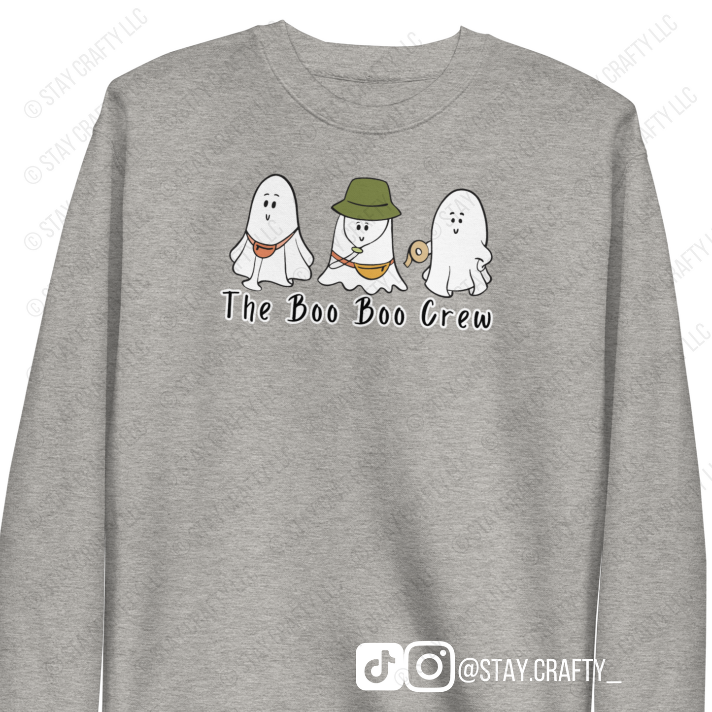 Boo Boo Crew Trio: Unisex fit Premium Crewneck