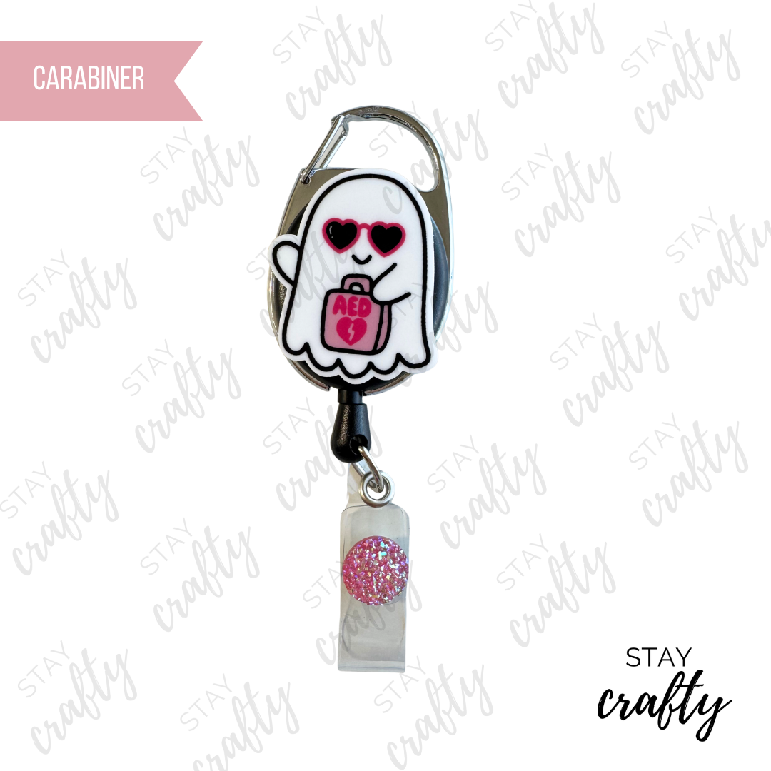 AED Boo Boo Crew Ghostie Badge Reel
