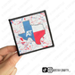 Square Splatter Texas AT- Patch