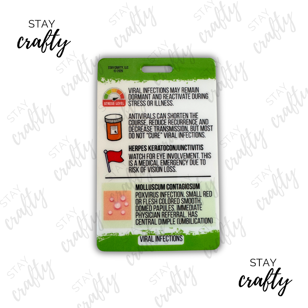 New! Viral Skin Infections Badge Card