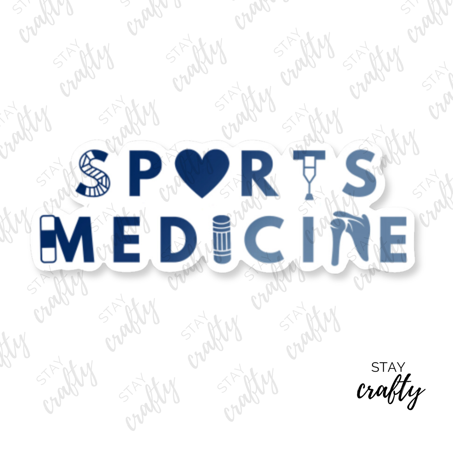 Sports Medicine Blue Ombre - Sticker