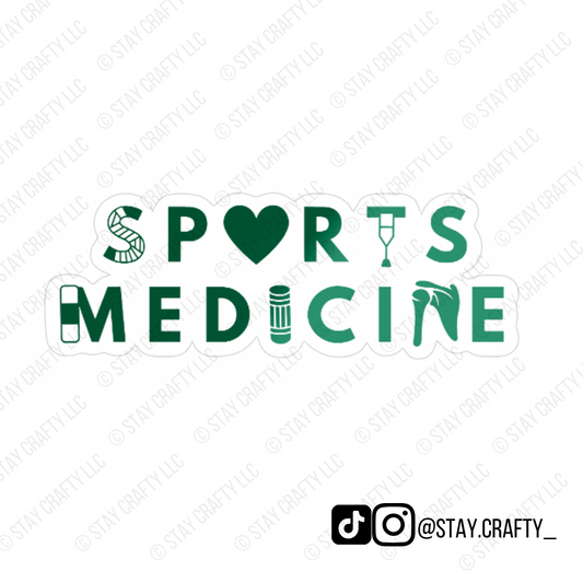 Green Ombre Sports Medicine- Sticker